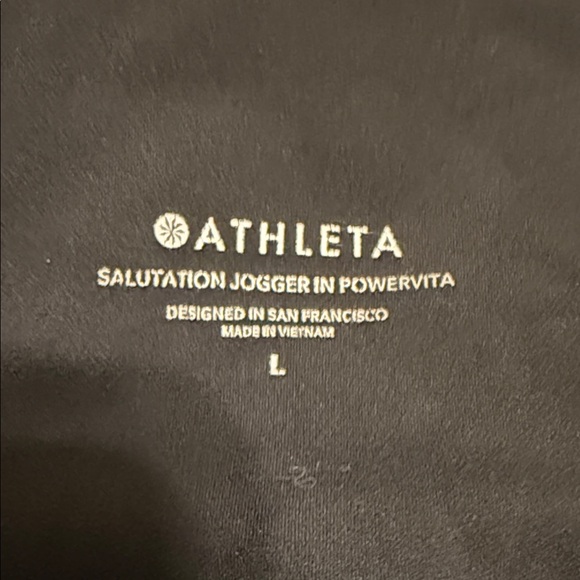 Athleta Salutation Black Joggers - Picture 2 of 2